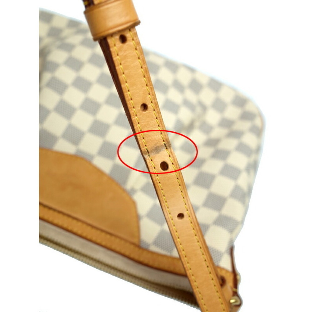 Louis Vuitton Damier Azur White Siracusa Shoulder Bag - Picture 7 of 8
